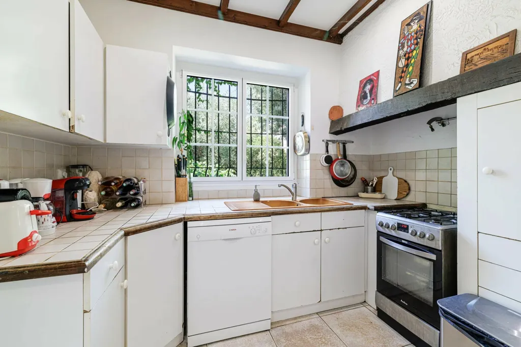Köök - Charming 1920s Villa with Pool in Vence