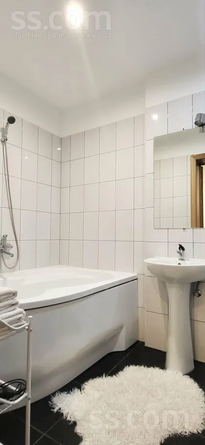 Salles de bain - Studio Apartment with Balcony in Riga Centre