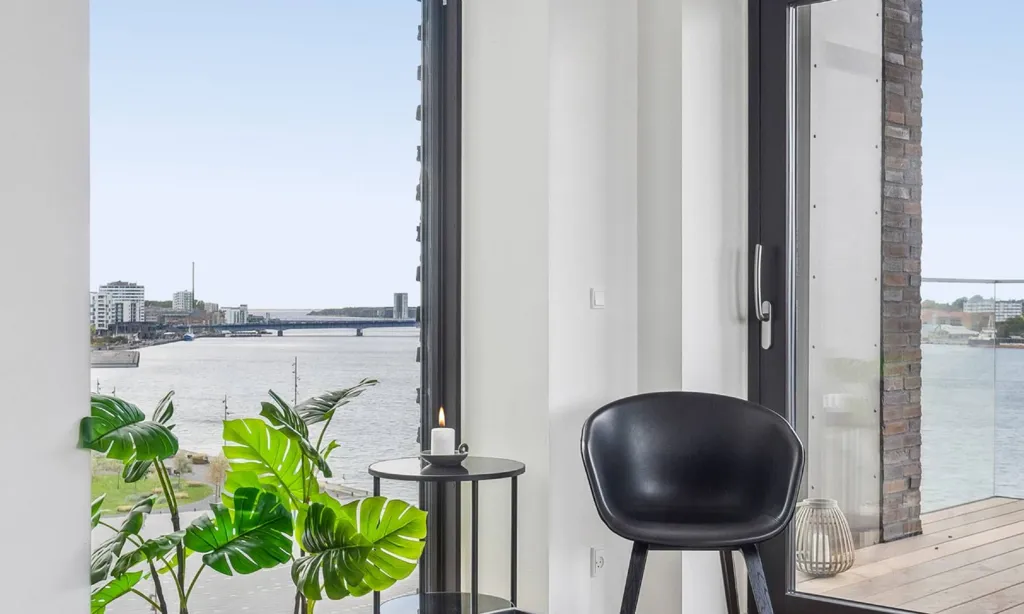 Séjour - Apartment with Limfjord View in Aalborg