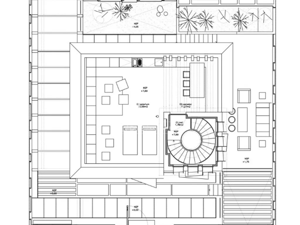 Plan - Mudéjar Villa with Pool in Central Madrid
