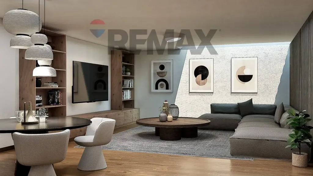 Living Room - Newly Built Penthouse with Pool in Sirmione