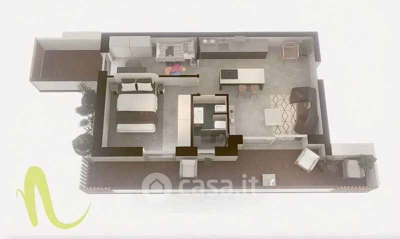 Plan - Apartment with Balcony in Cesenatico