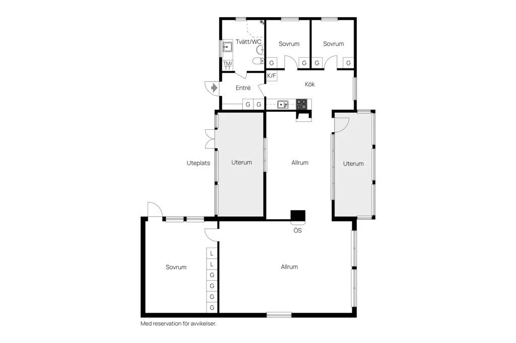 Floor Plan - Cottage with Boathouse on Bolmsö