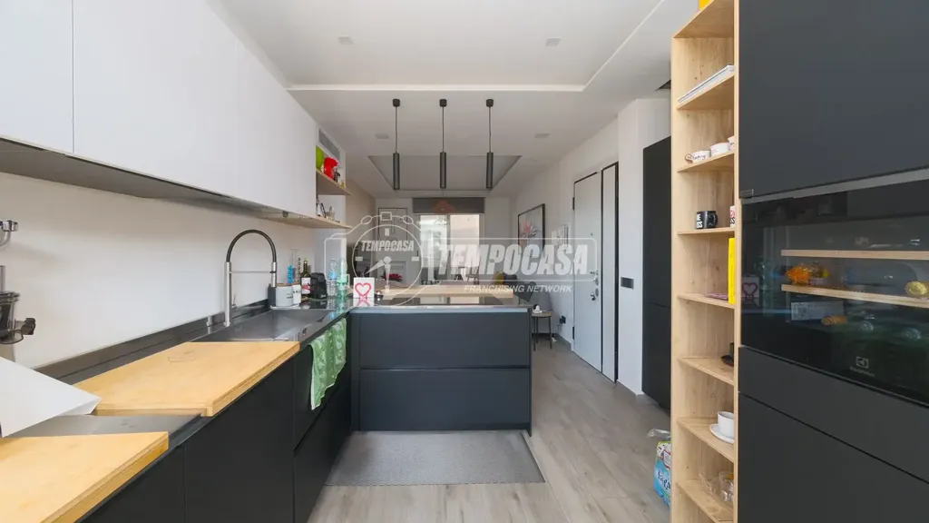 Köök - Rustic Penthouse with Terrace in Rome