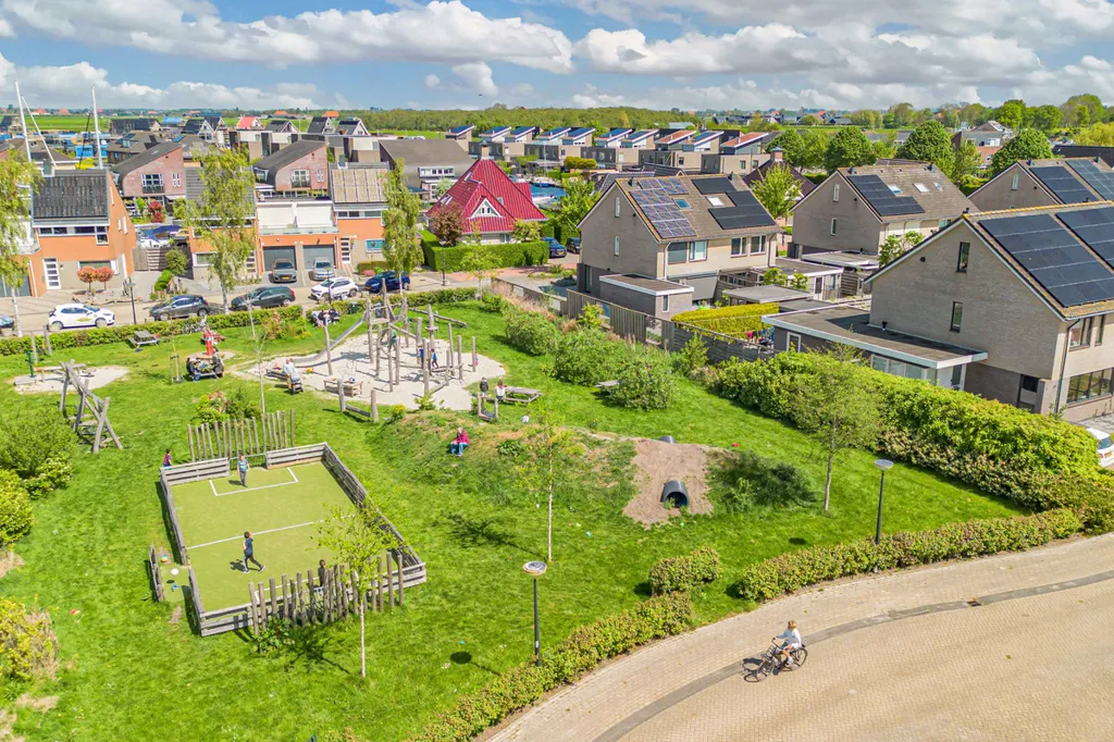 Vue aérienne - Villa with Private Dock in Lemmer