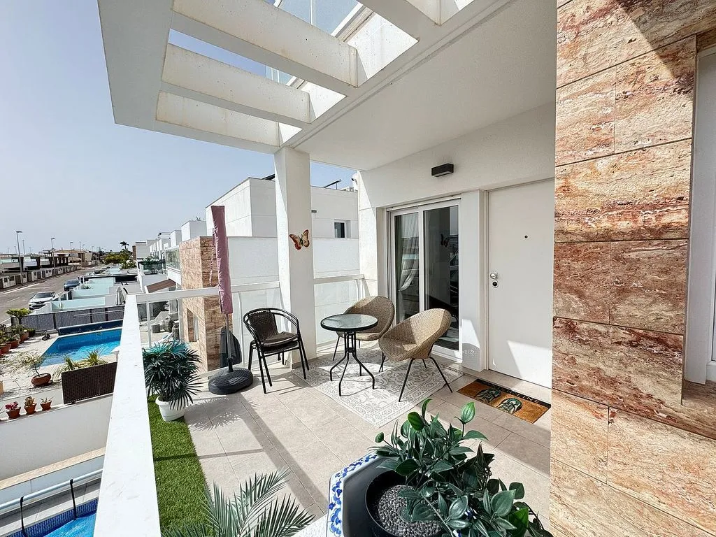 Terrasse - Modern Flat with Balcony in San Pedro del Pinatar
