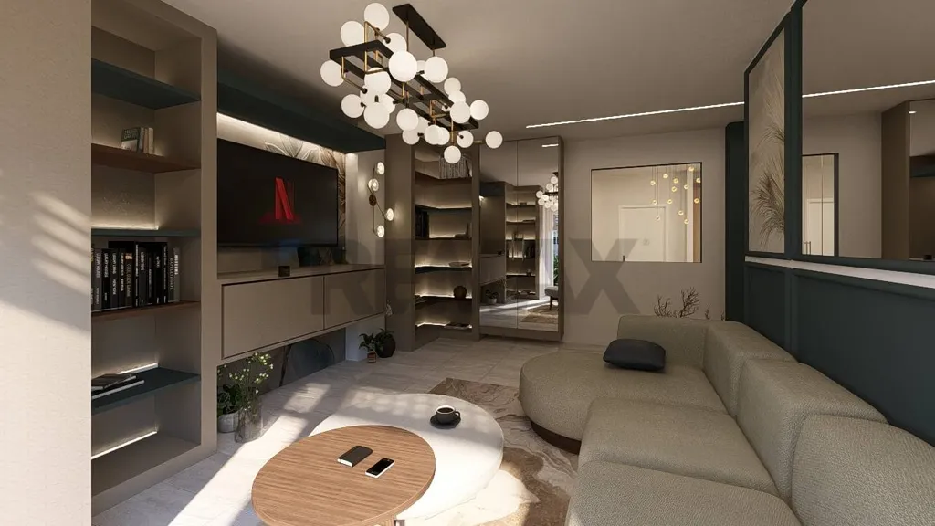 Living Room - Design Triplex with Terrace in Crenna, Gallarate