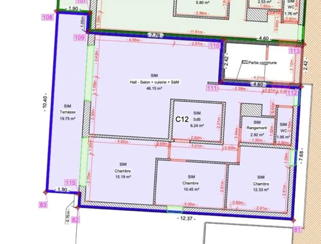 Plaan - New Apartment with Terrace in Wandre