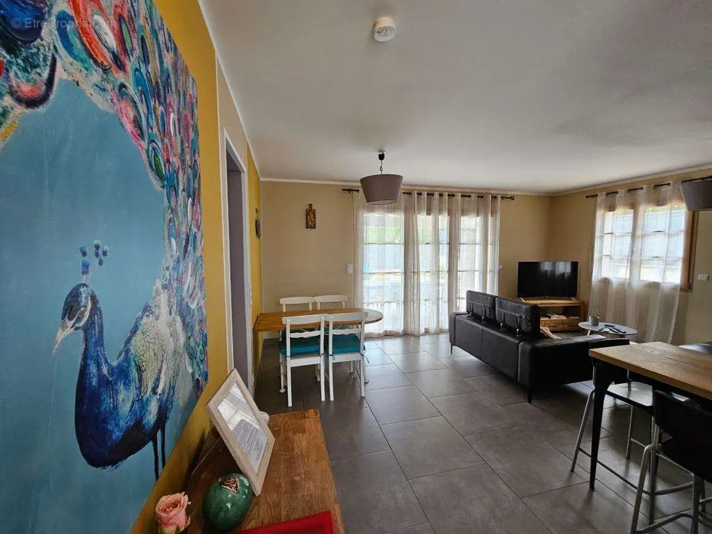 Living Room - Ready-to-Move Villa with Pool in St-Paul-le-Jeune