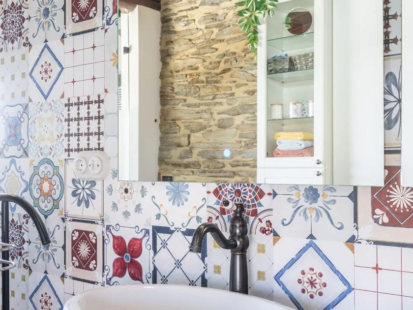 Salles de bain - Restored Chalet with River Walk Access in Lugo