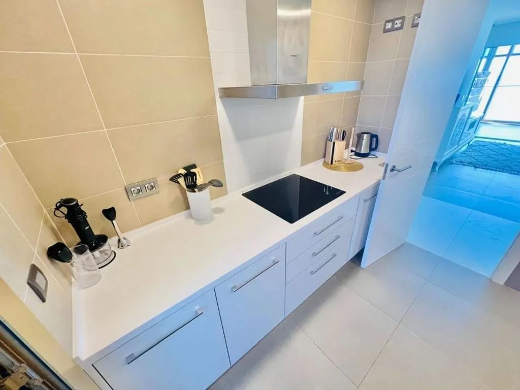 Cuisine - Apartment with Pool and Terrace in Playa de Poniente