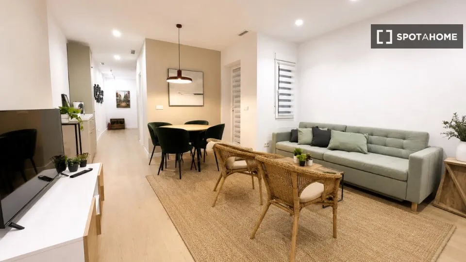 Séjour - Amueblado Flat with Terrace in Palacio, Madrid