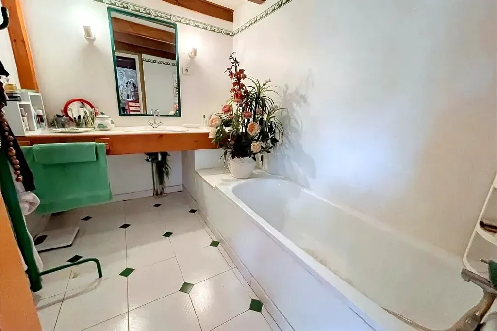 Salles de bain - Maison Rénovée avec Dépendances au Calme à Le Gua