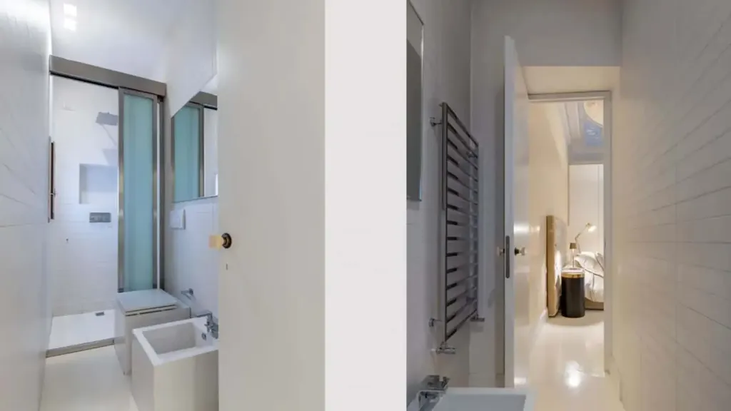 Bathrooms - Renaissance-Style Apartment with Terrace in Florence