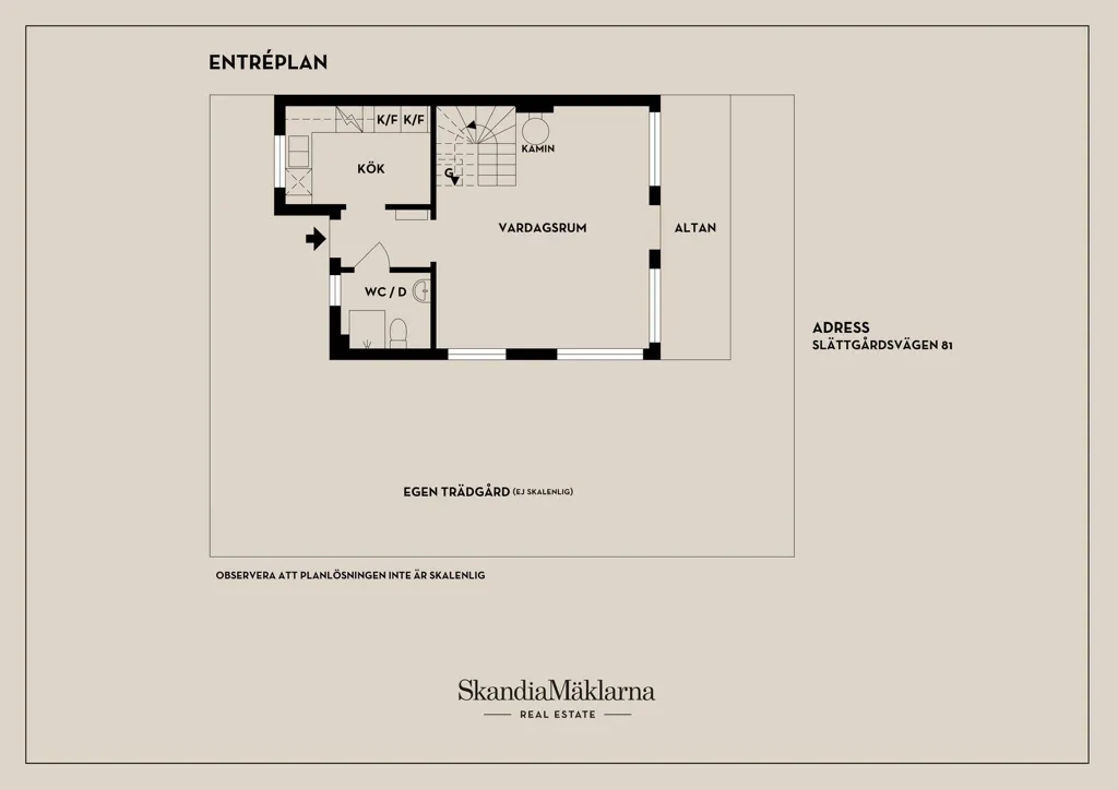 Plan - Townhouse with Garden in Mälarhöjden