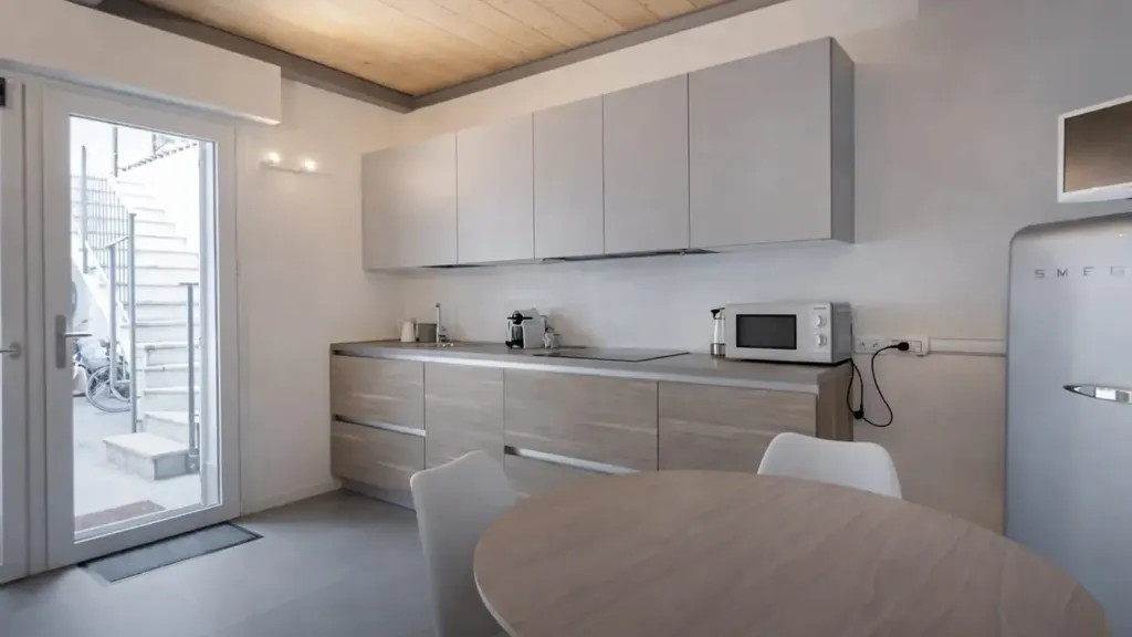 Cuisine - Rented Duplex with Balcony in Pavia