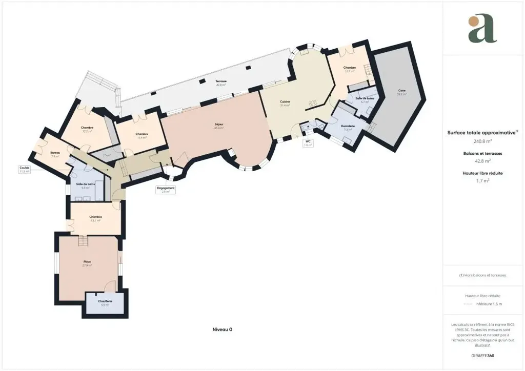 Plaan - Architect-Designed House with Pool in Ventabren