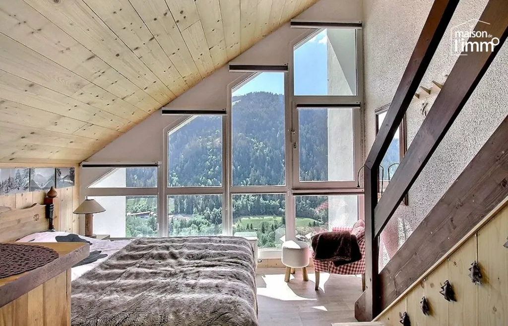 Camere da letto - Duplex Flat with Mountain View in Châtel