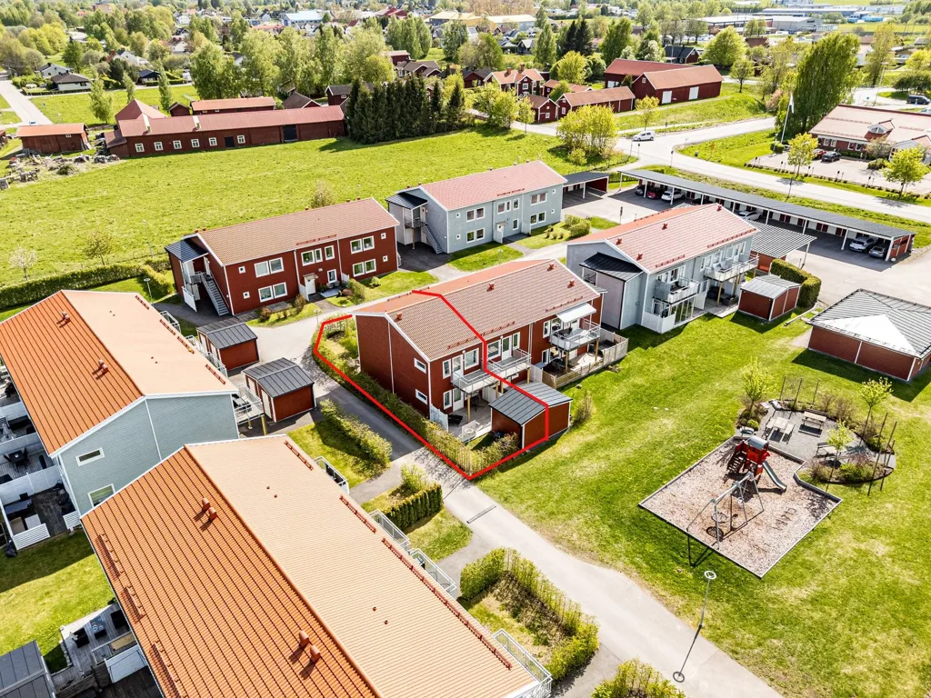 Vue aérienne - Apartment with Balcony in Borlänge