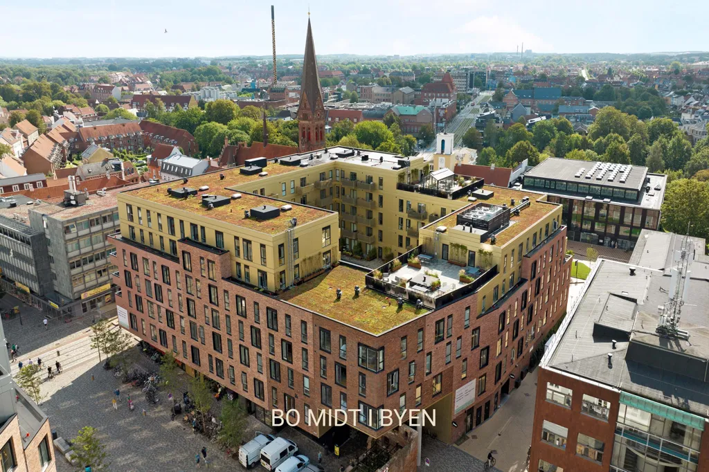 Vue aérienne - Modern Apartment with Central Location in Odense