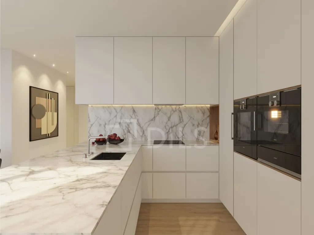 Cuisine - Contemporary Apartment with Balcony in Almancil
