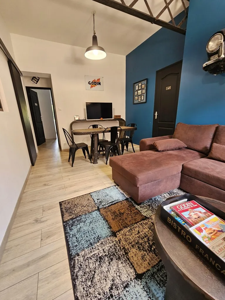 Living Room - Renovated Ground Floor Apartment in Saint-Quentin