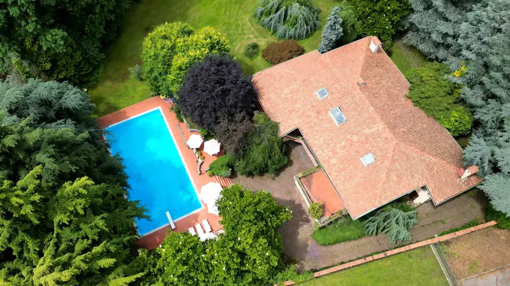 Vue aérienne - Luxury Villa with Pool in Cairate, Lombardy