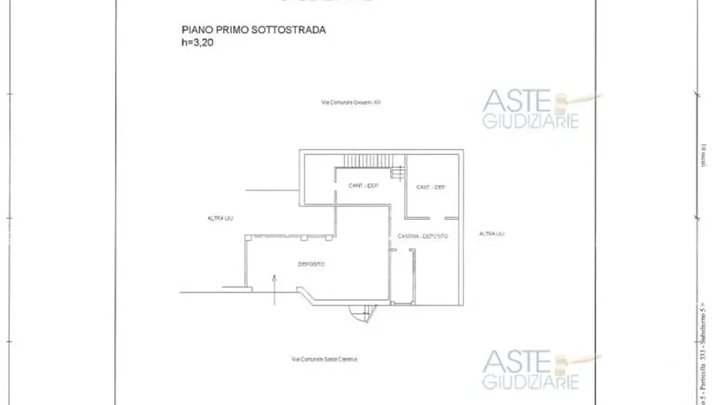 Planimetria - Two-Level Apartment with Cellar in Prignano Cilento
