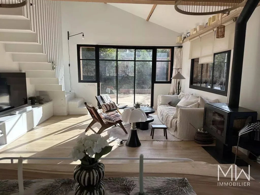 Living Room - Luxury Villa with Pool in Lège-Cap-Ferret