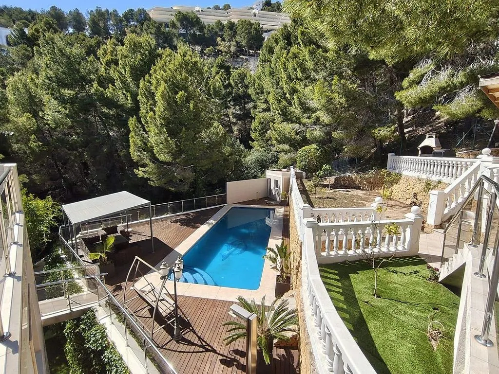 Vue aérienne - Luxury Villa with Pool in Altea Hills