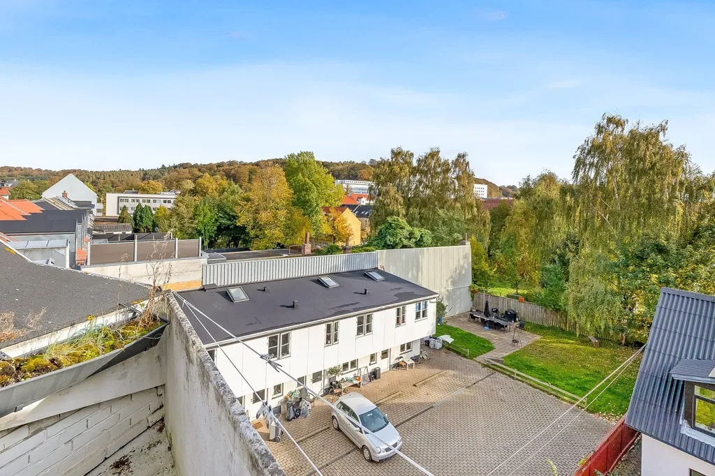 Vue aérienne - Condo with Garden Access in Vejle Centre