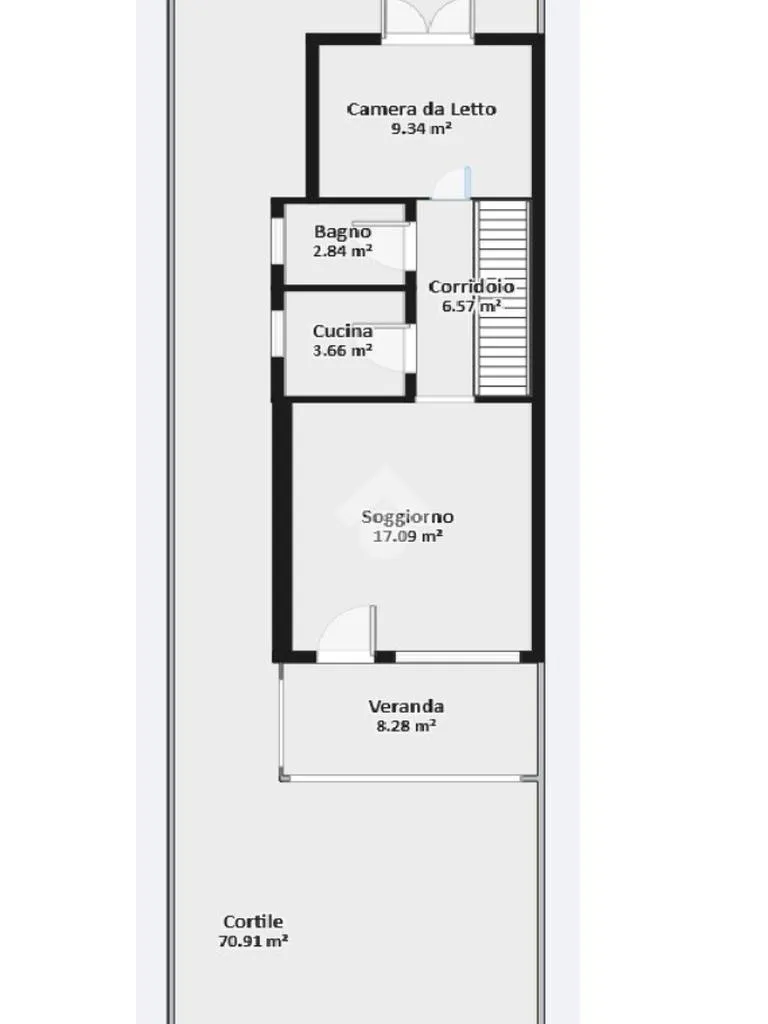 Plaan - Terraced Villa with Private Garden in Ardea