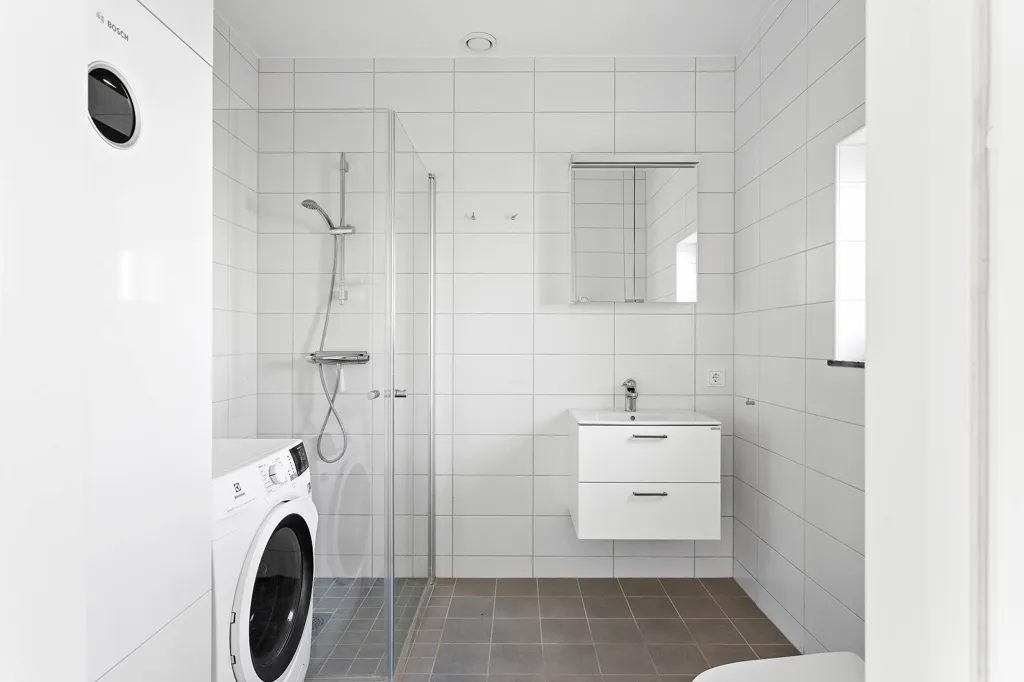 Salles de bain - Time-Shared Apartment with Pool in Österlen