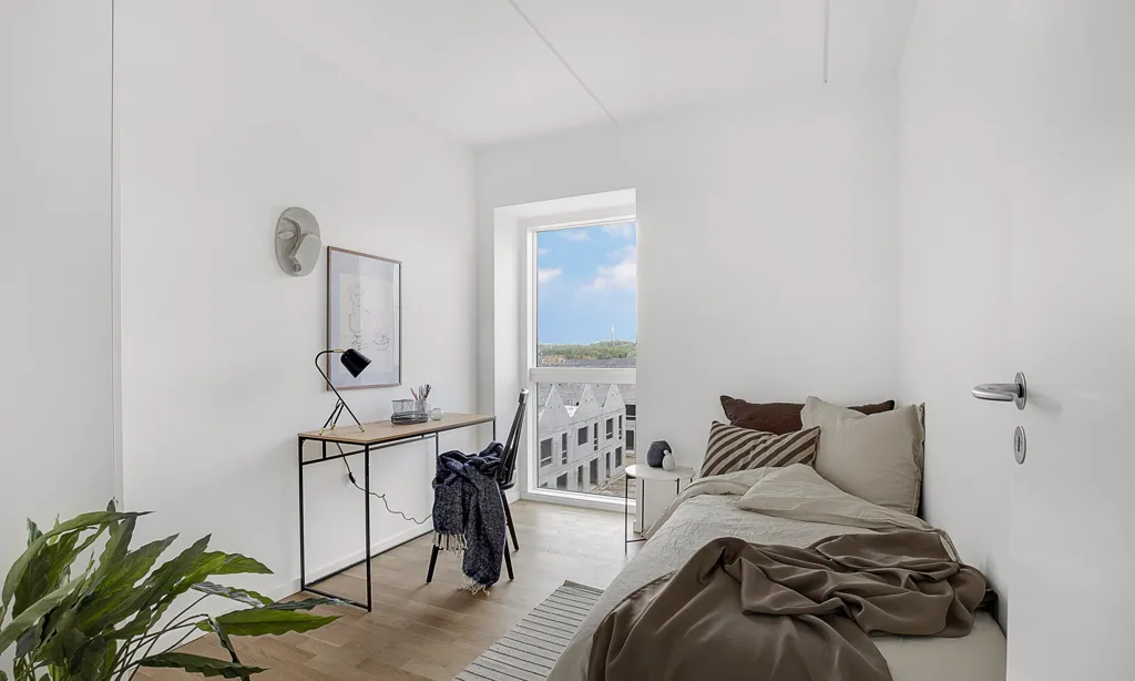 Camere da letto - 2-Bedroom Flat with Modern Kitchen in Hedehusene