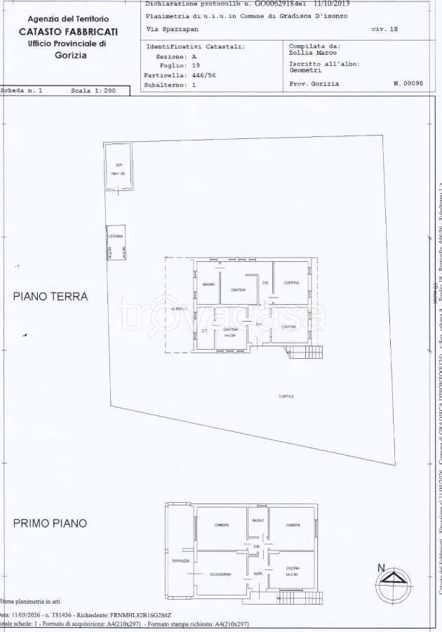 Plaan - Independent Villa with Terrace in Gradisca d'Isonzo