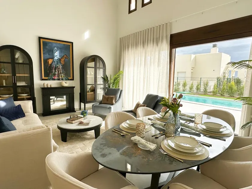 Dining Room - Villa with Private Pool in Algorfa, Alicante