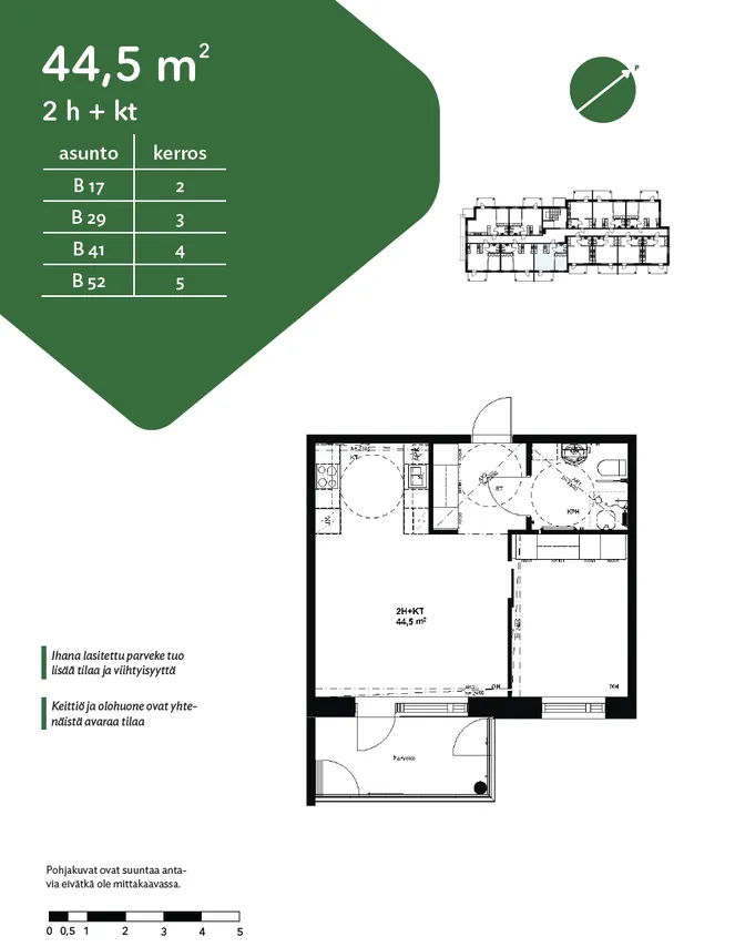 Plan - Accessible Senior Housing with Balcony in Eura Centre