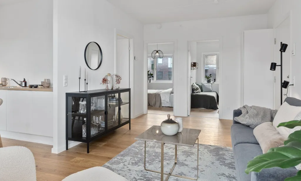 Séjour - Apartment with Balcony in Banebyen