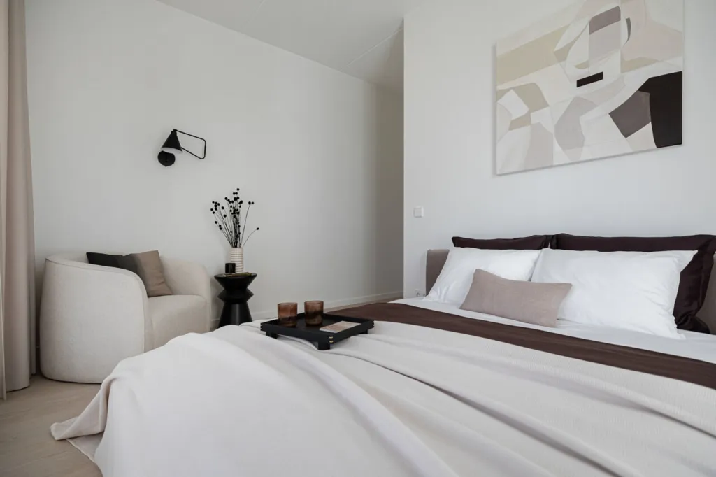 Bedrooms - Apartment with Sauna and Balcony in Kristiine