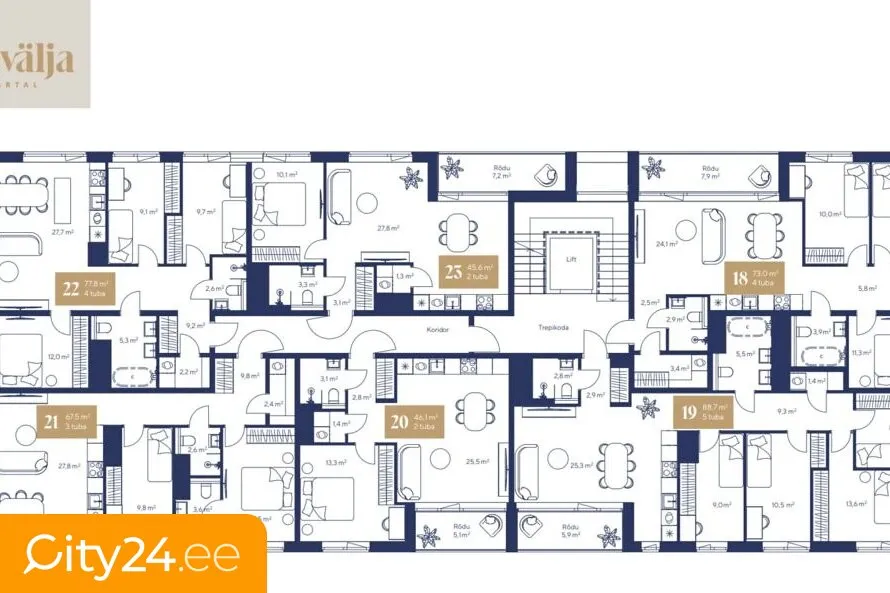 Appartement 2 pièces à Tallinn