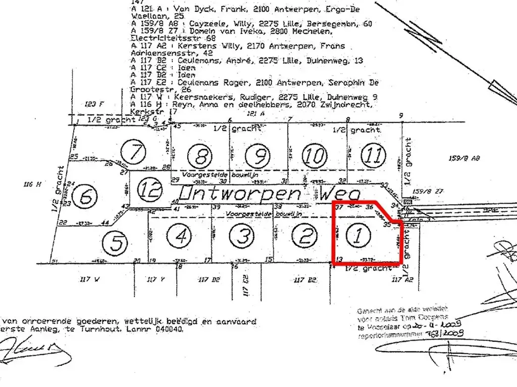 Plaan - Recreation Plot with Building Permit in Wechelderzande