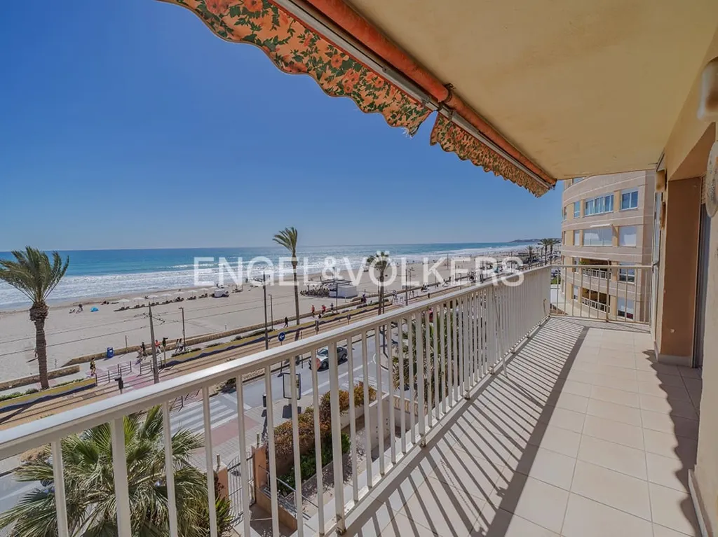 Balcony - Beachfront Apartment with Sea View in El Campello