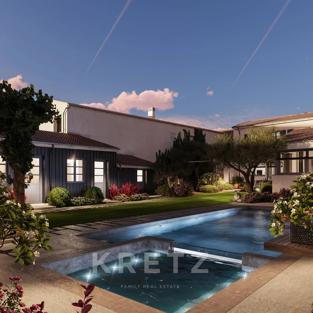Pool - Renovated House with Pool in La Flotte