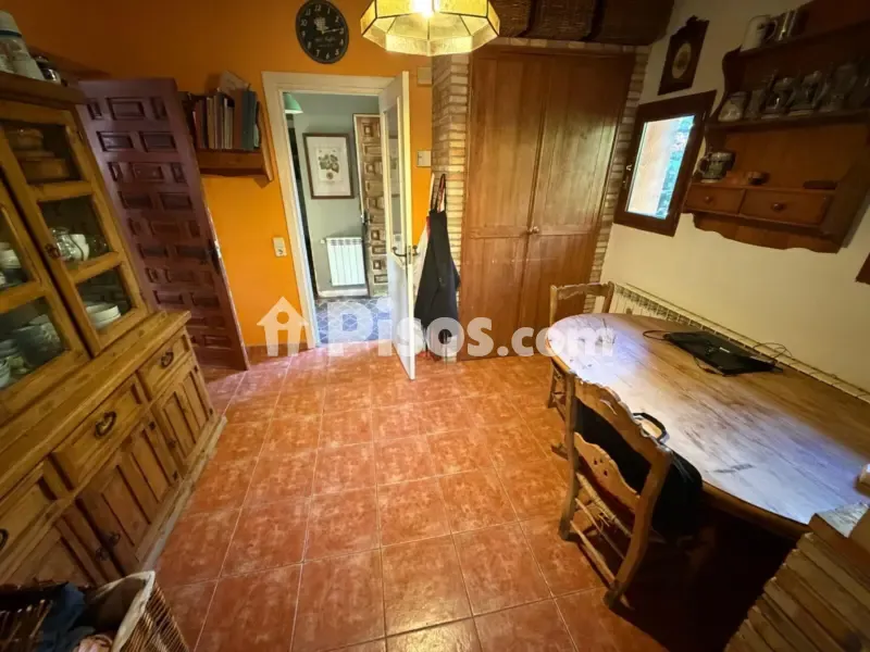Dining Room - Stone Chalet with Pool in Parquelagos