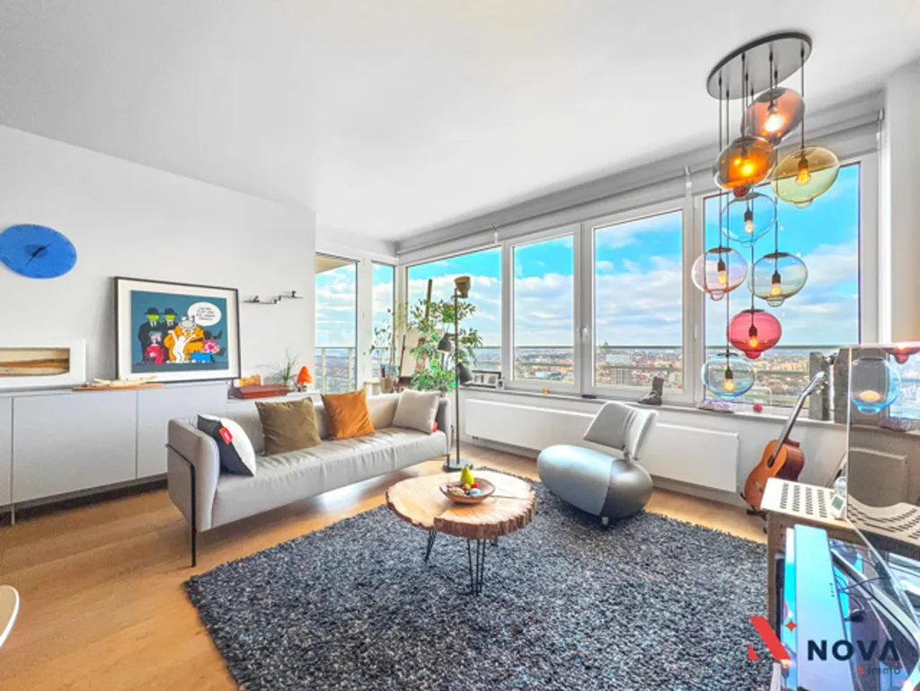 Séjour - Appartement 2 Chambres avec Vue Panoramique à Bruxelles