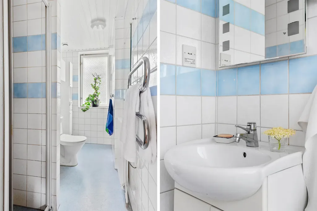 Salles de bain - Well-Planned Apartment with Balcony in Lund