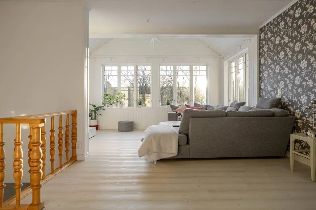 Living Room - Well-Maintained Farmhouse with Stables in Västernorrland