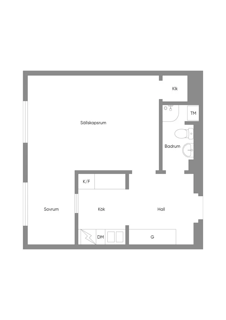Plaan - Twin-Unit Flat with City Views in Vasastan