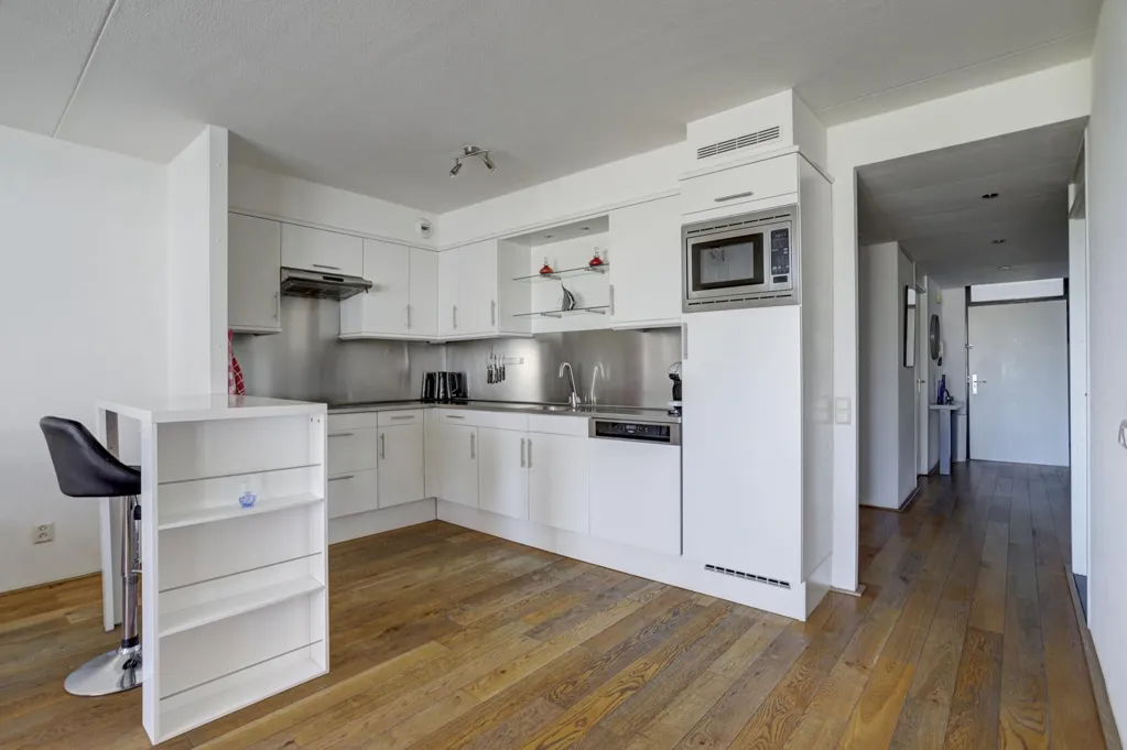 Cucina - Galerijflat with City View in Rotterdam