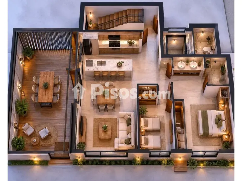 Plan - Reformed Apartment with Mountain View in Andratx Pueblo